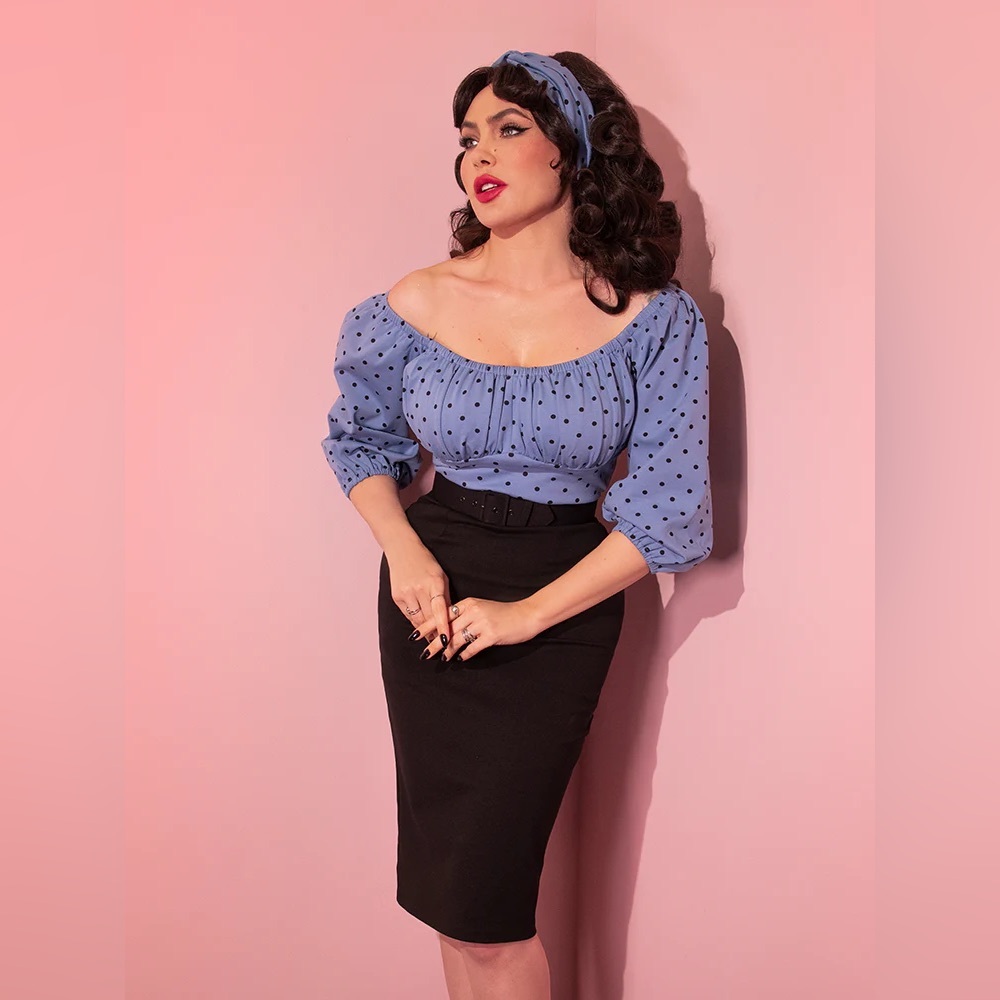 ISO VIXEN DAYDREAMER BLUE WIGGLE DRESS